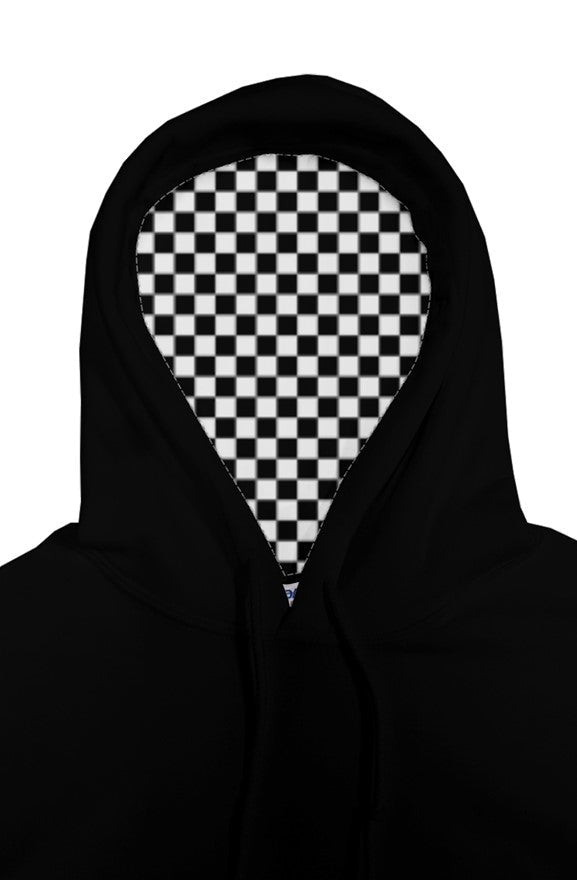 "Go ride a motorcycle" Checkered Flag Pullover Hoodie