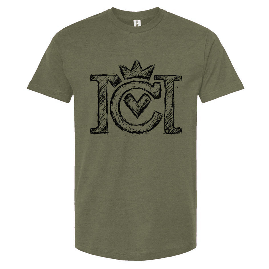 Crown Moto Sketch Logo T-Shirt