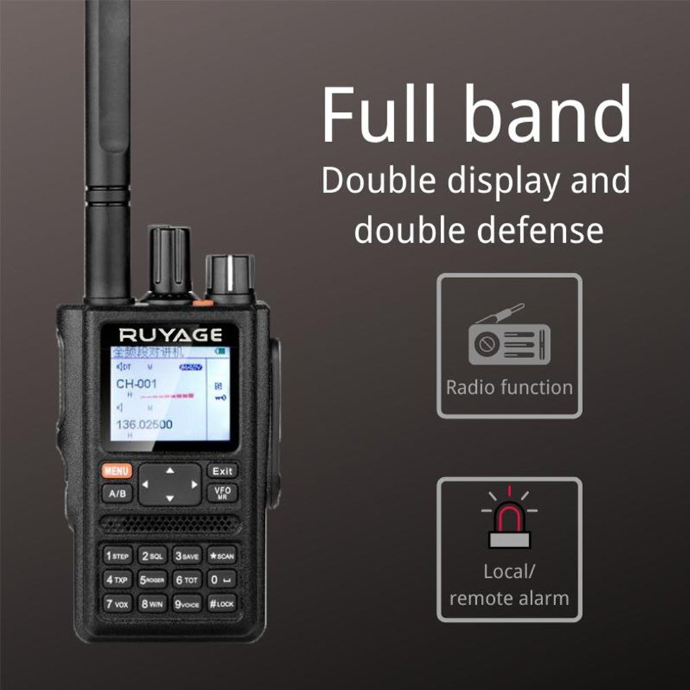 RUYAGE UVQ4 6-Band GPS Analog Walkie Talkie