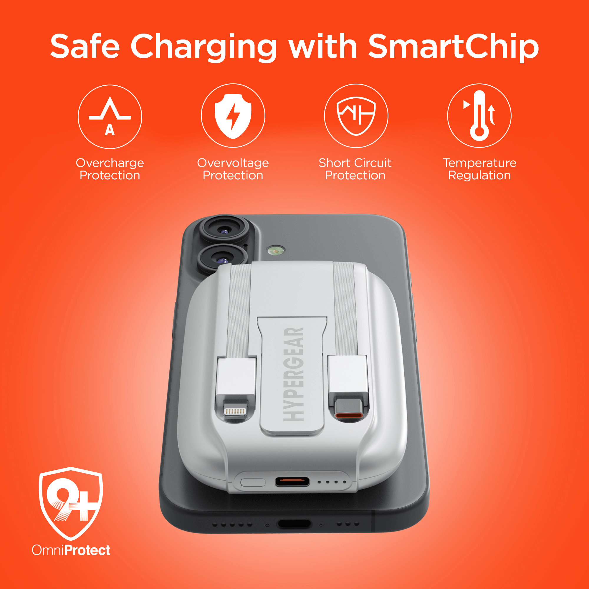 HyperGear Mag Grip Go 5000mAh Wireless Power Bank