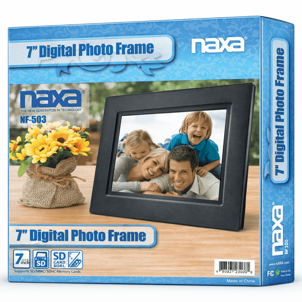 Naxa 7" TFT LCD Digital Photo Frame - Refurbished