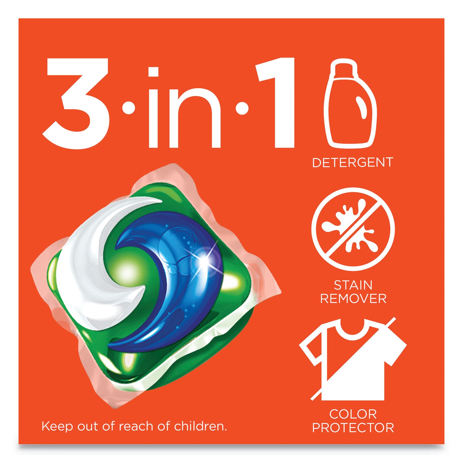 Tide Pods, Laundry Detergent, Spring Meadow, 35/Pack, 4 Packs/Carton