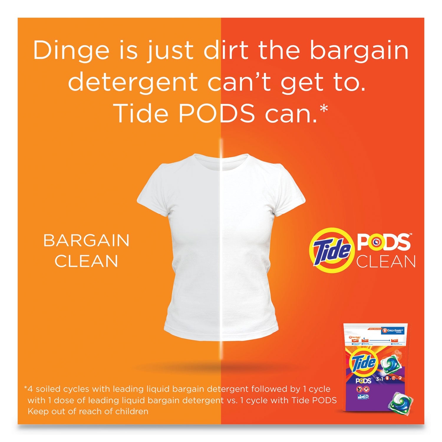 Tide Pods, Laundry Detergent, Spring Meadow, 35/Pack, 4 Packs/Carton