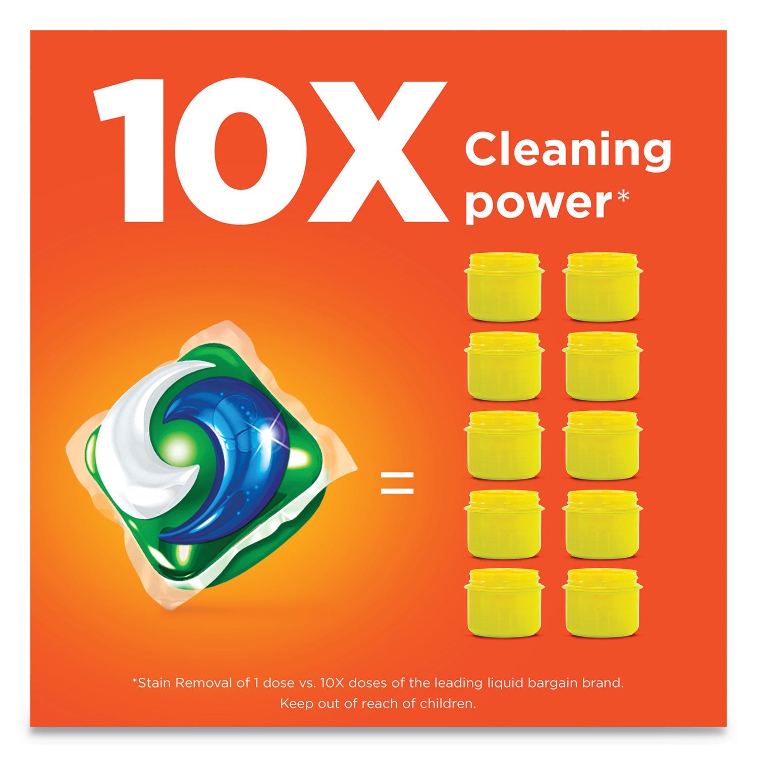 Tide Pods, Laundry Detergent, Spring Meadow, 35/Pack, 4 Packs/Carton