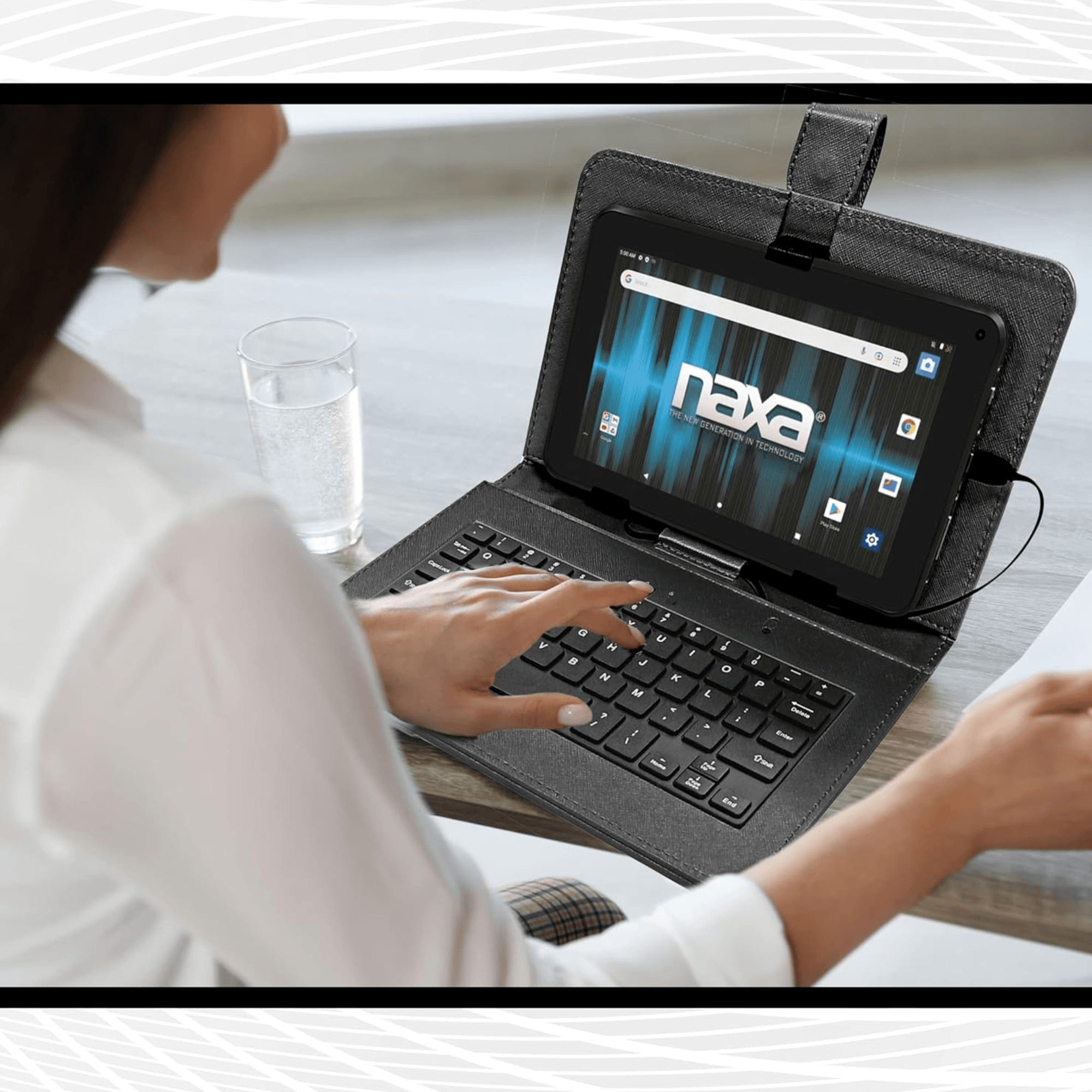 Naxa 7" Core Android 11 Tablet Kit Black - Refurbished