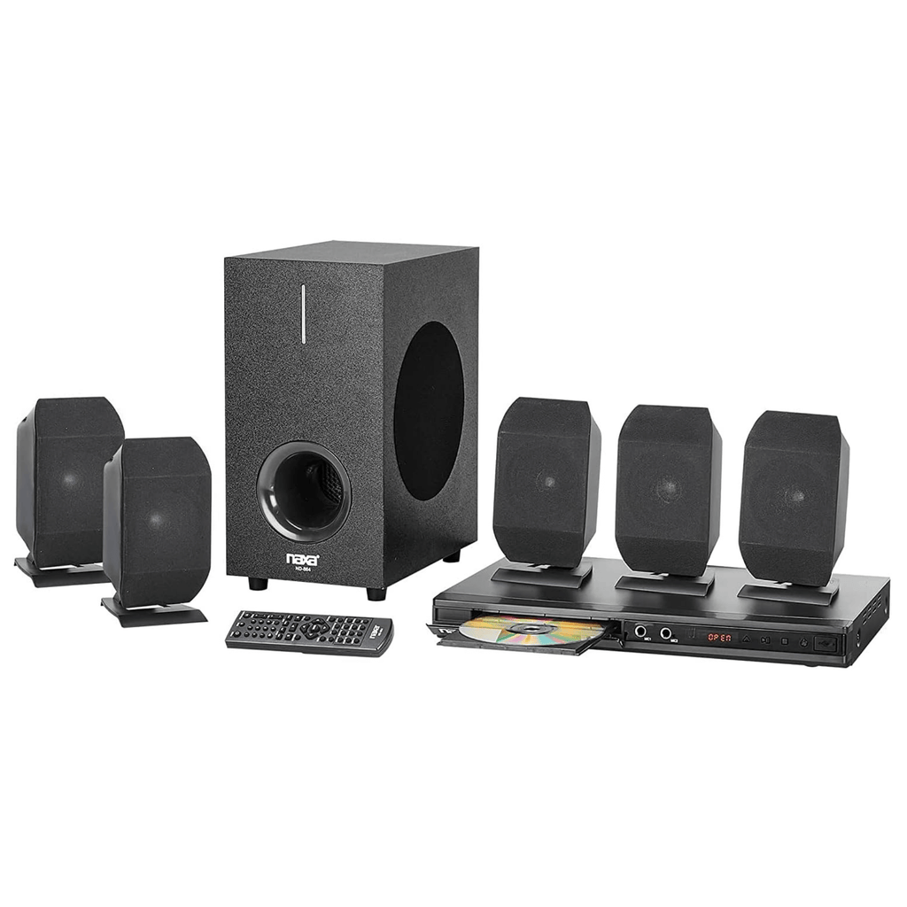 Naxa 5.1 Channel Home Theater DVD & Karaoke Speaker System - Refurbished