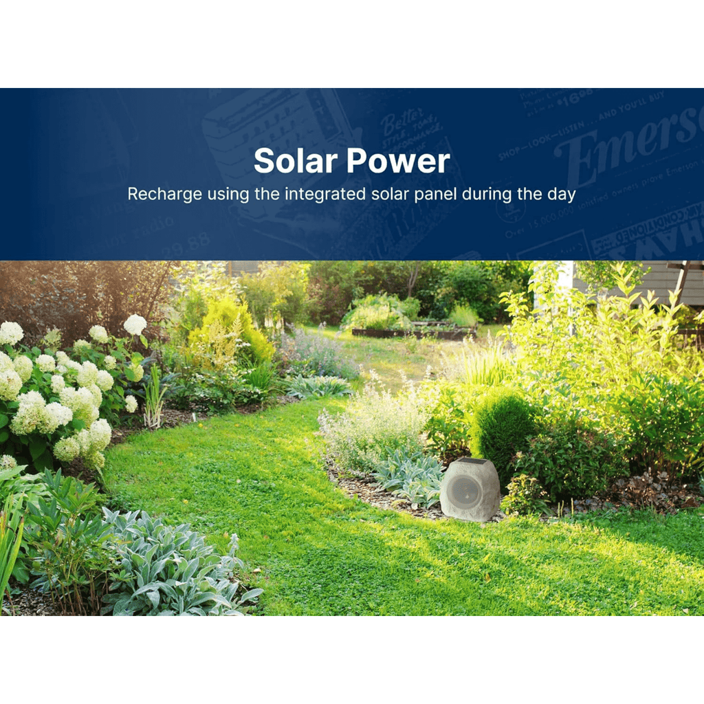 Emerson Rock Party Solar Multicolor LED Bluetooth Outdoor Speaker