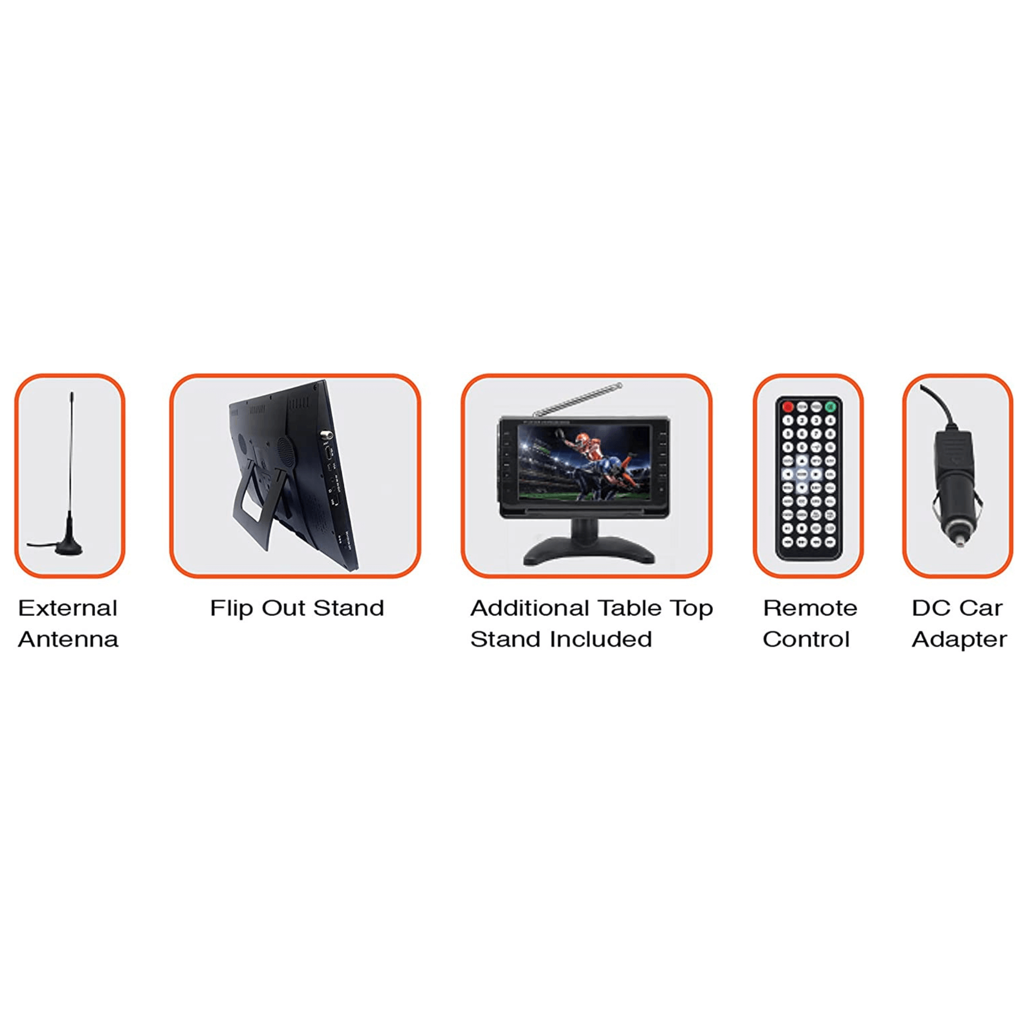 Naxa 14" 12 Volt AC/DC Portable Television - Refurbished