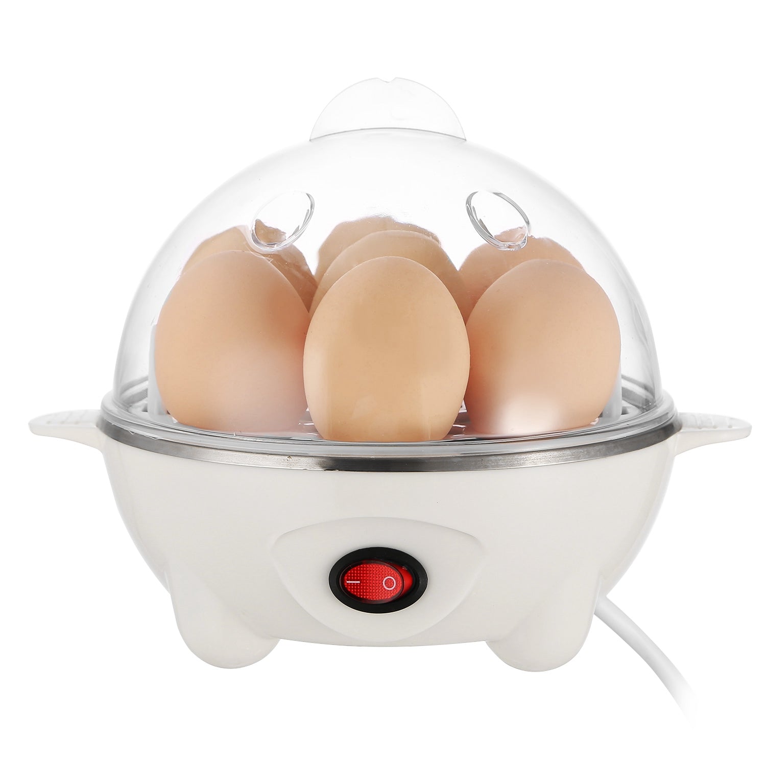 7-Egg Electric Egg Cooker – Auto Shut-Off, 350W, Hard & Soft Boiled, Steam Cooker