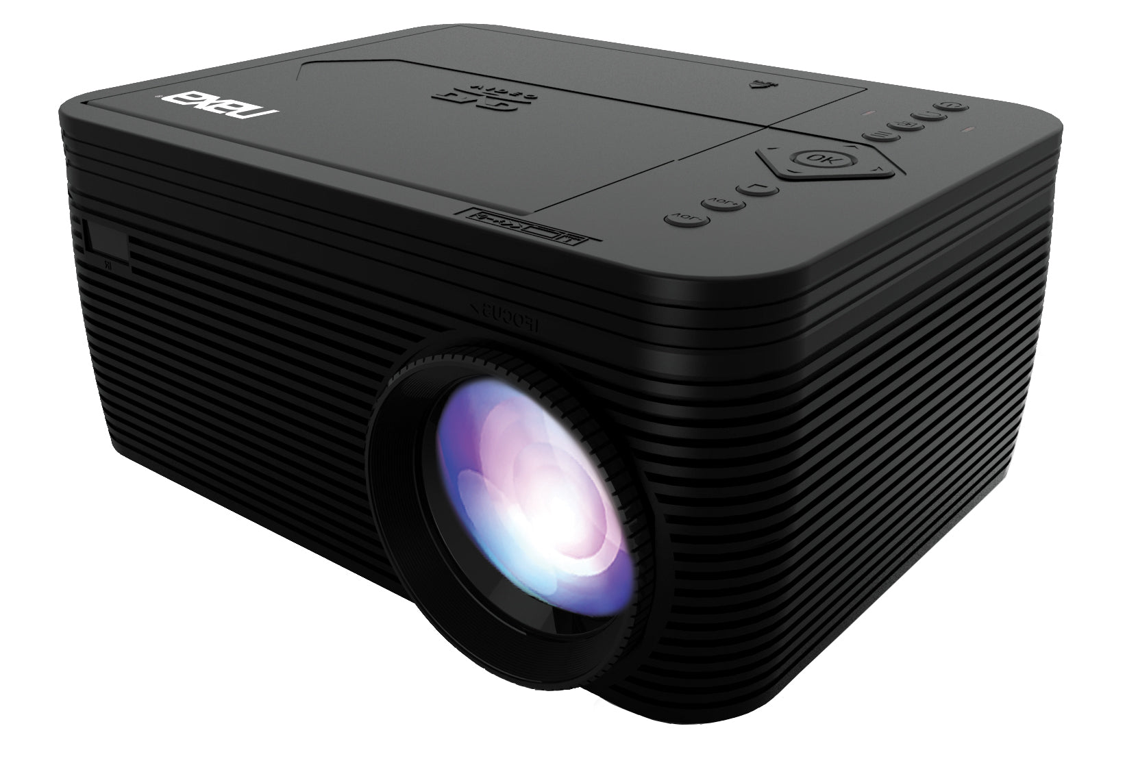Naxa 150" Home Theater LCD Projector & Carrying Case Combo with Built-In DVD Player