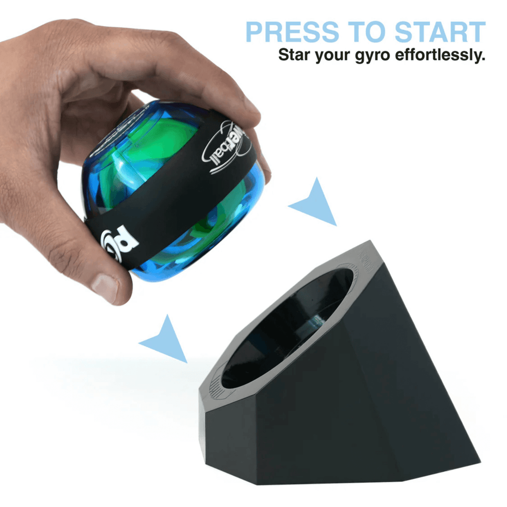 DFX Powerball Platinum Edition Hand Gyroscope Resistance Trainer with Powerdock