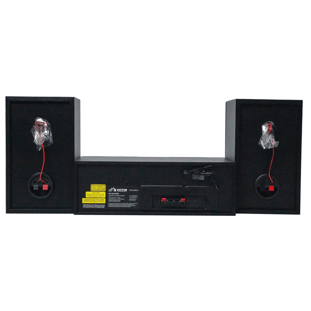 Victor Milwaukee 50W Desktop CD Stereo System Silver - Refurbished