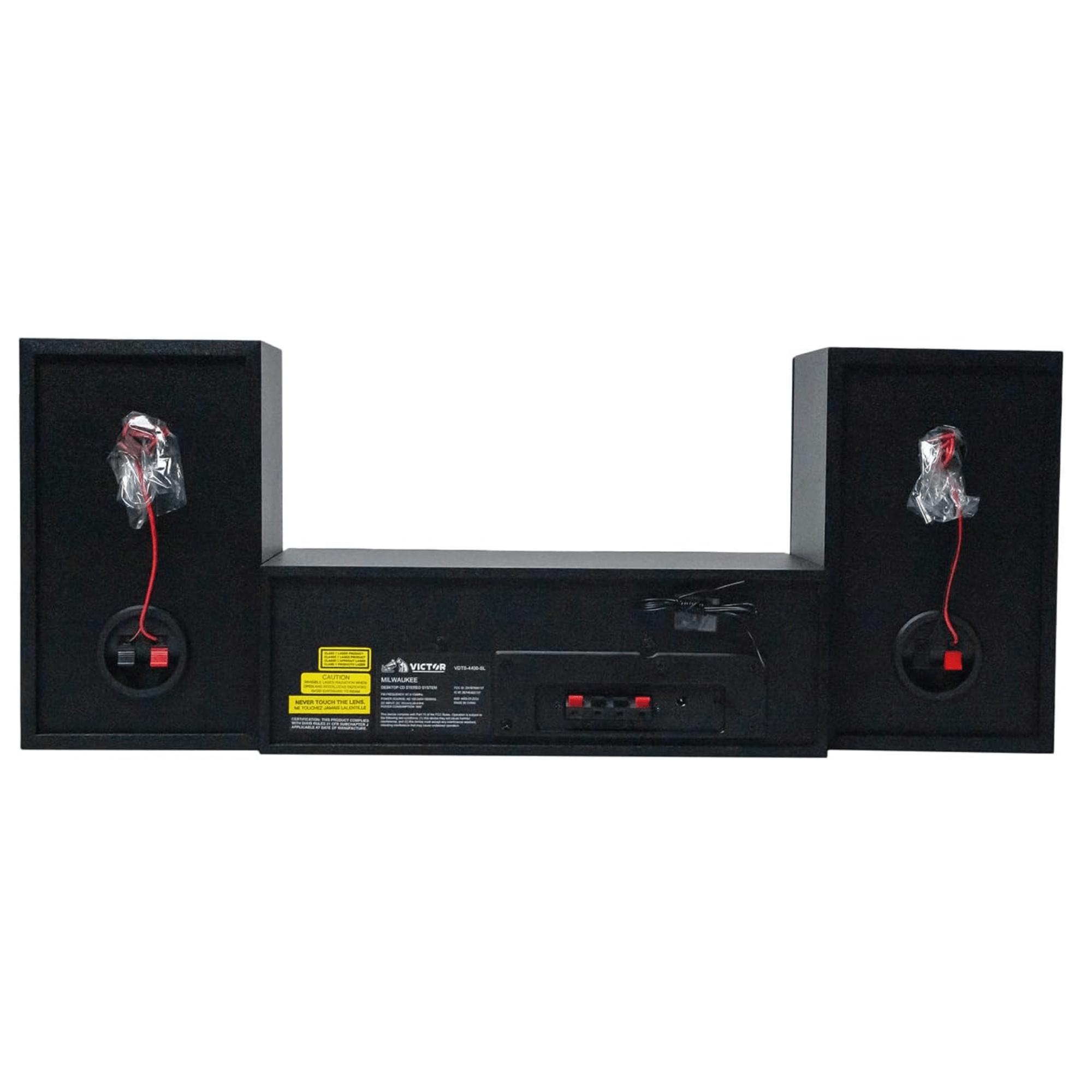 Victor Milwaukee 50W Desktop CD Stereo System Silver - Refurbished