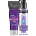 John Frieda Frizz Ease Styling Set, Extra Strength Serum and Secret Weapon Touch-up Crème, for frizz free hair (50mL + 100mL)