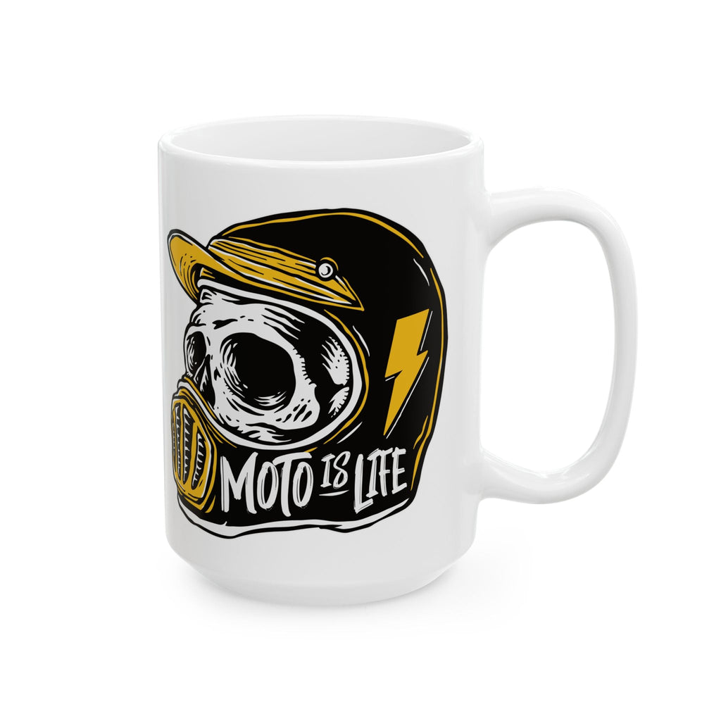 Moto Is Life Skull Mug - 11oz & 15oz