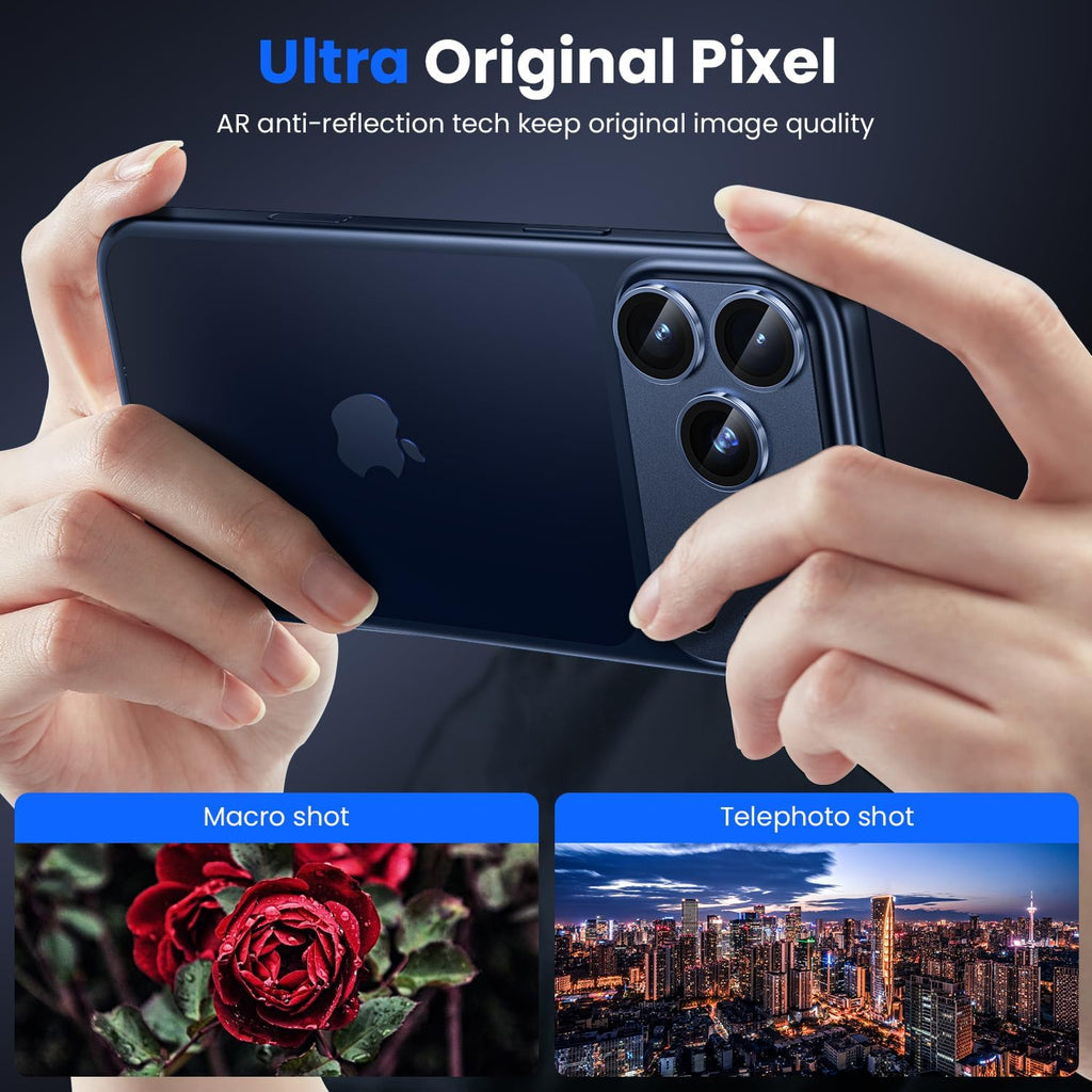 iPhone 17 Pro Max Camera Protector - Strong Titanium (2-Pack) | ZeroDamage