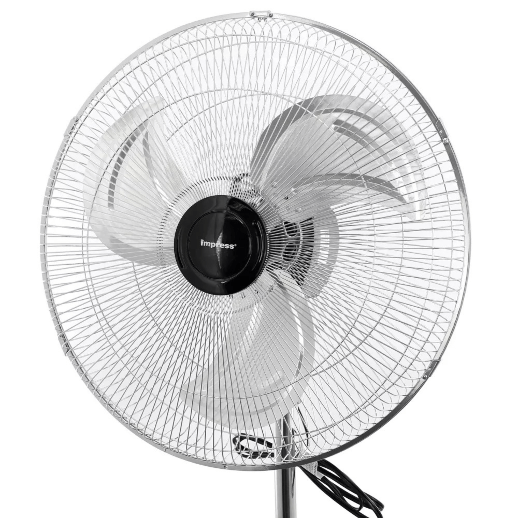 Impress 18-Inch Chrome Hi-Speed Industrial Standing Oscillating Fan