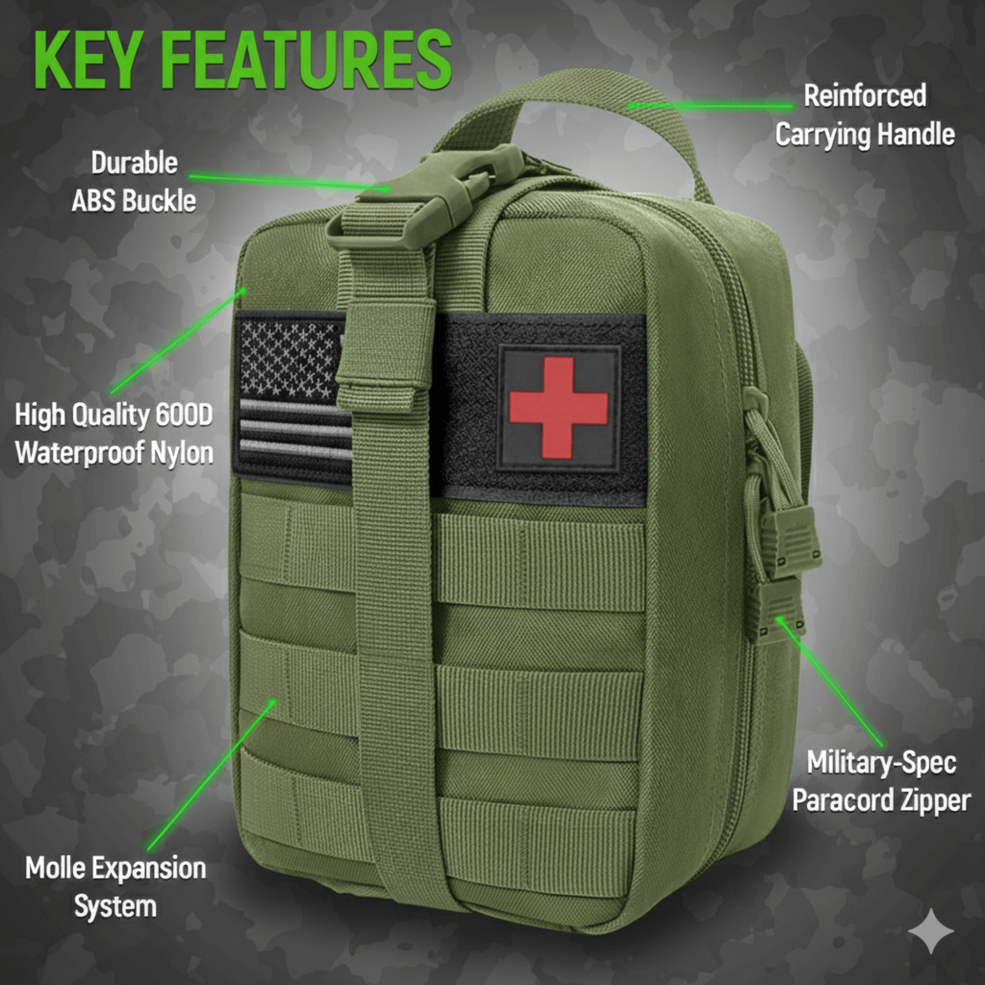 XGear Tactical Small Tactical First Aid Bag IFAK Pouch