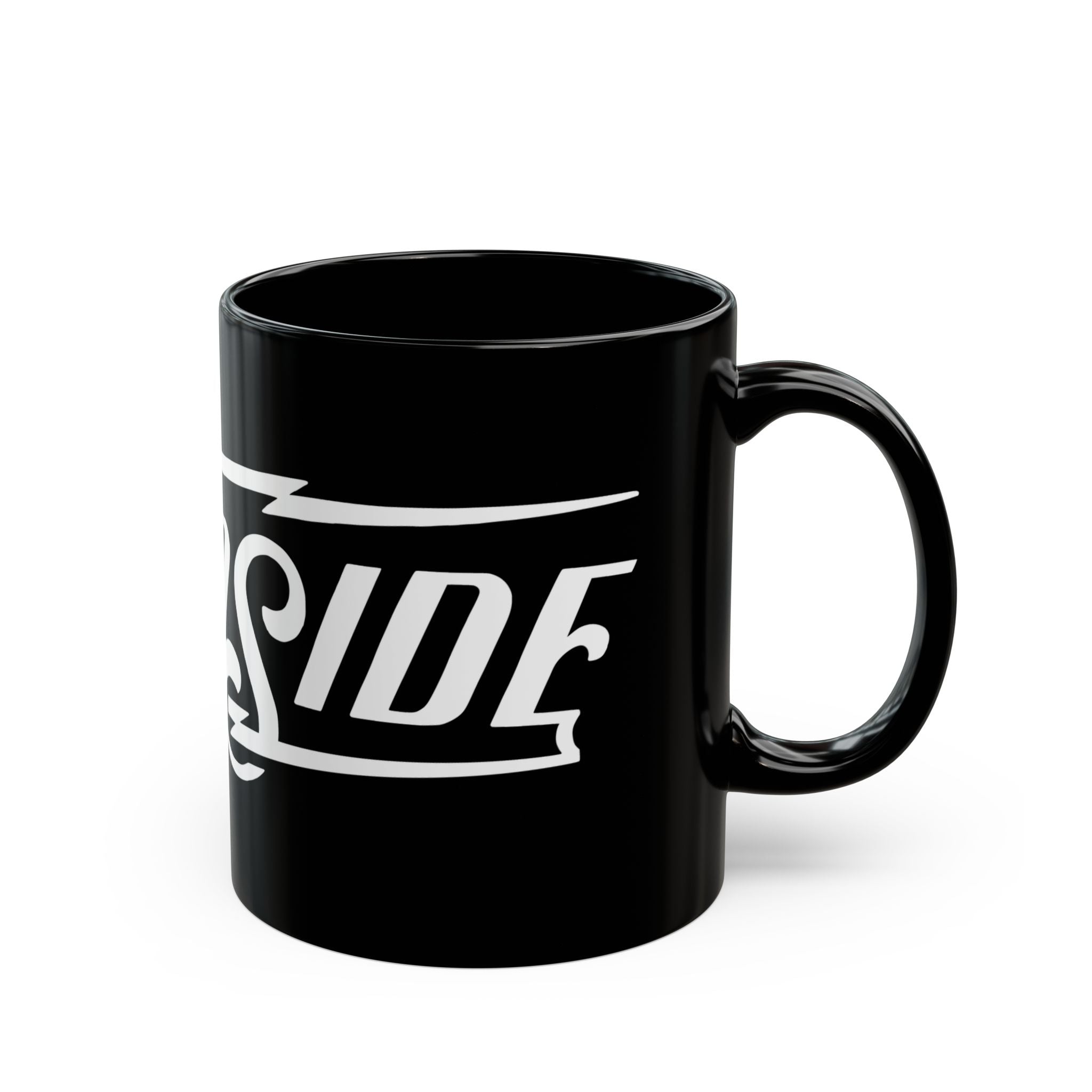 WOODSIDE Brand Black Mug - 11oz & 15oz