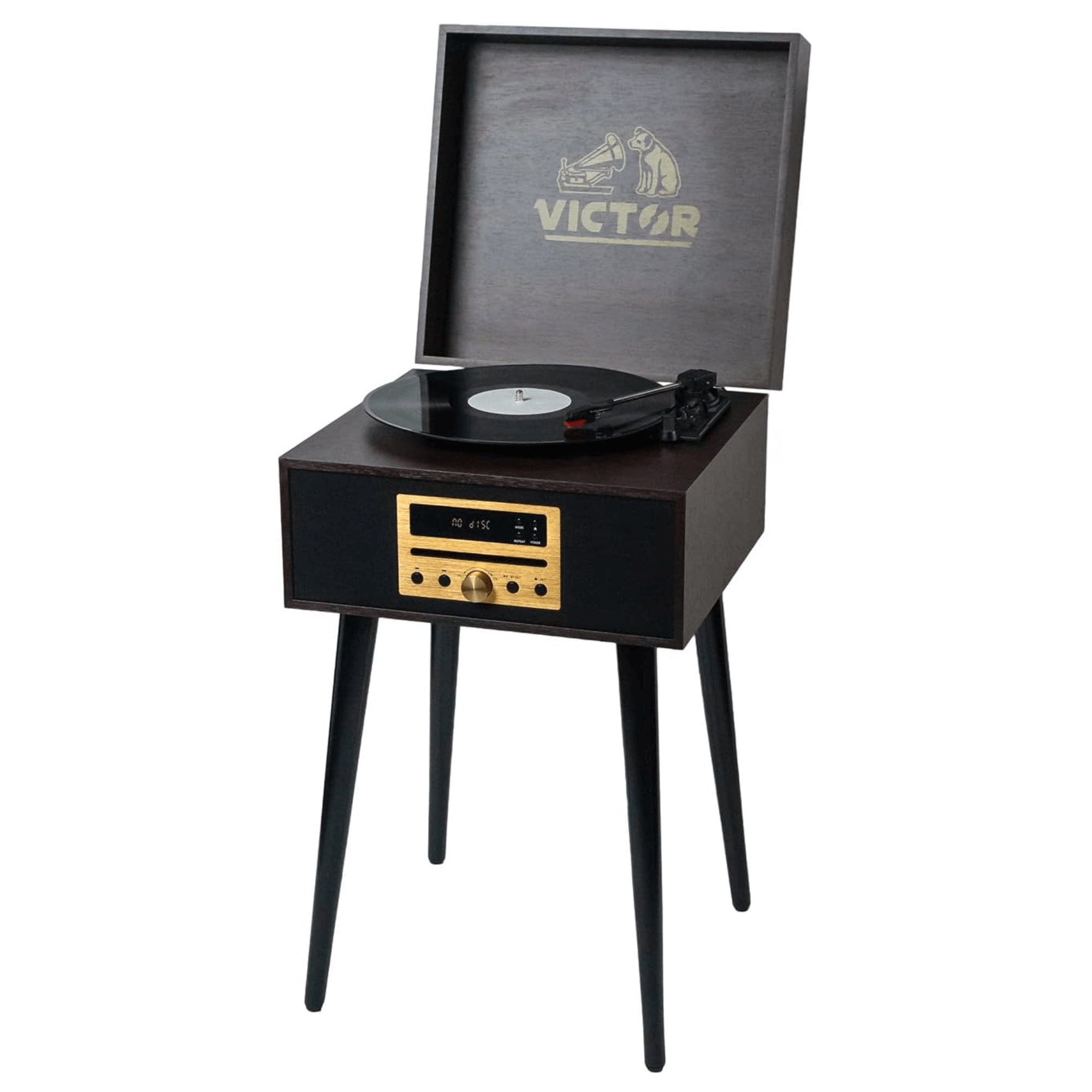Victor Newbury 8-in-1 Music Center Espresso -  Refurbished