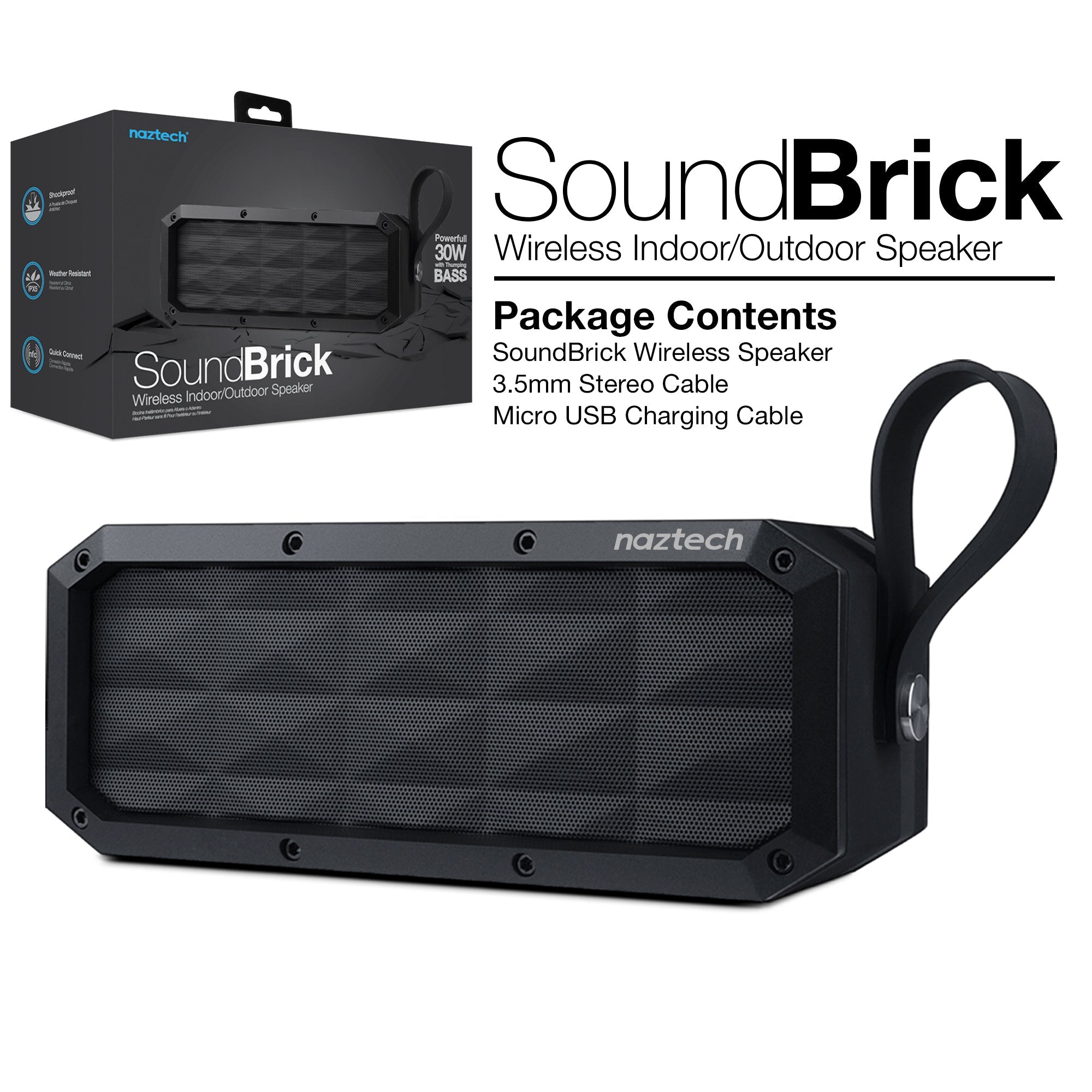 Naztech SoundBrick Wireless Speaker