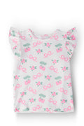 Berries & Bows S/S Ruffle Tee