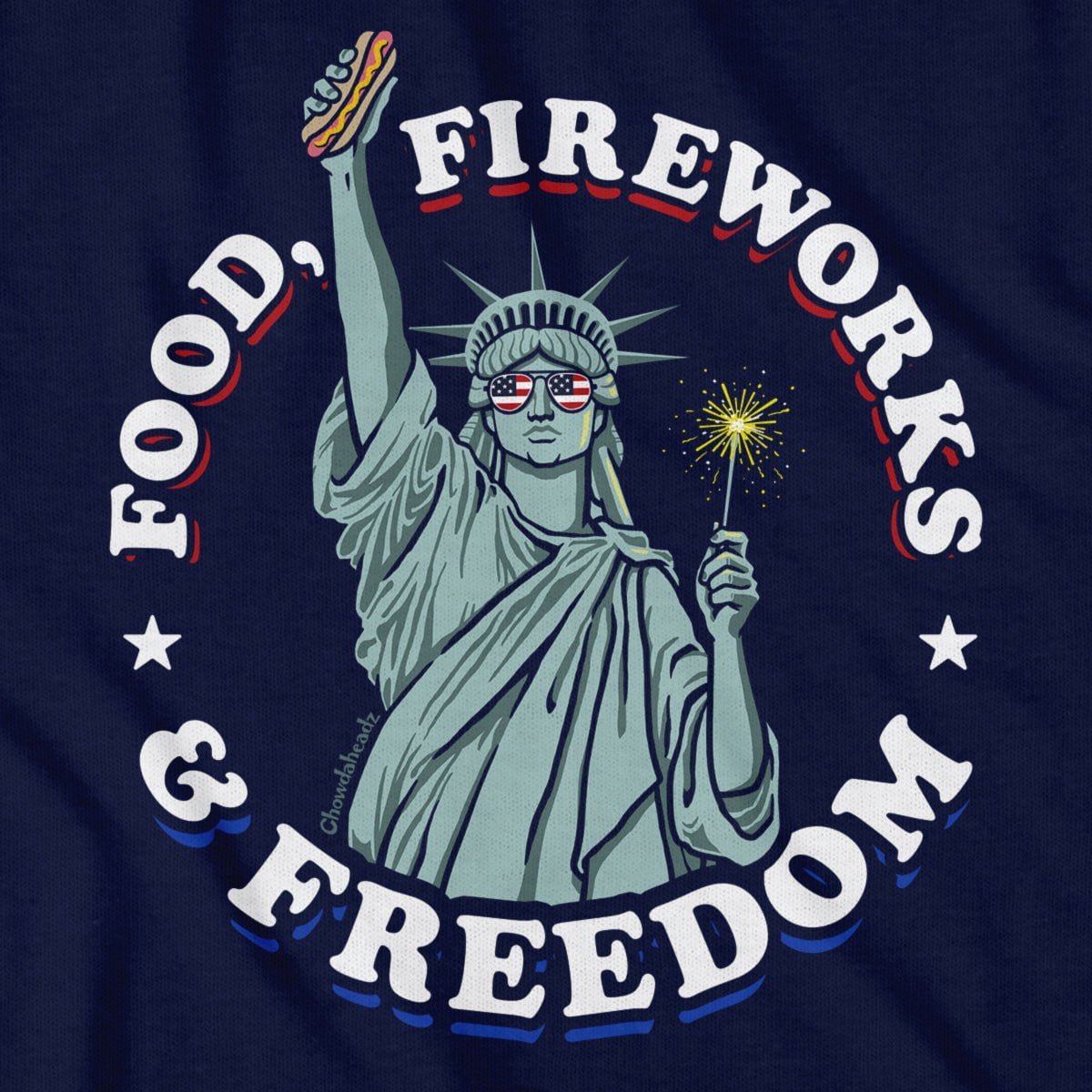 Food Fireworks & Freedom USA T-Shirt