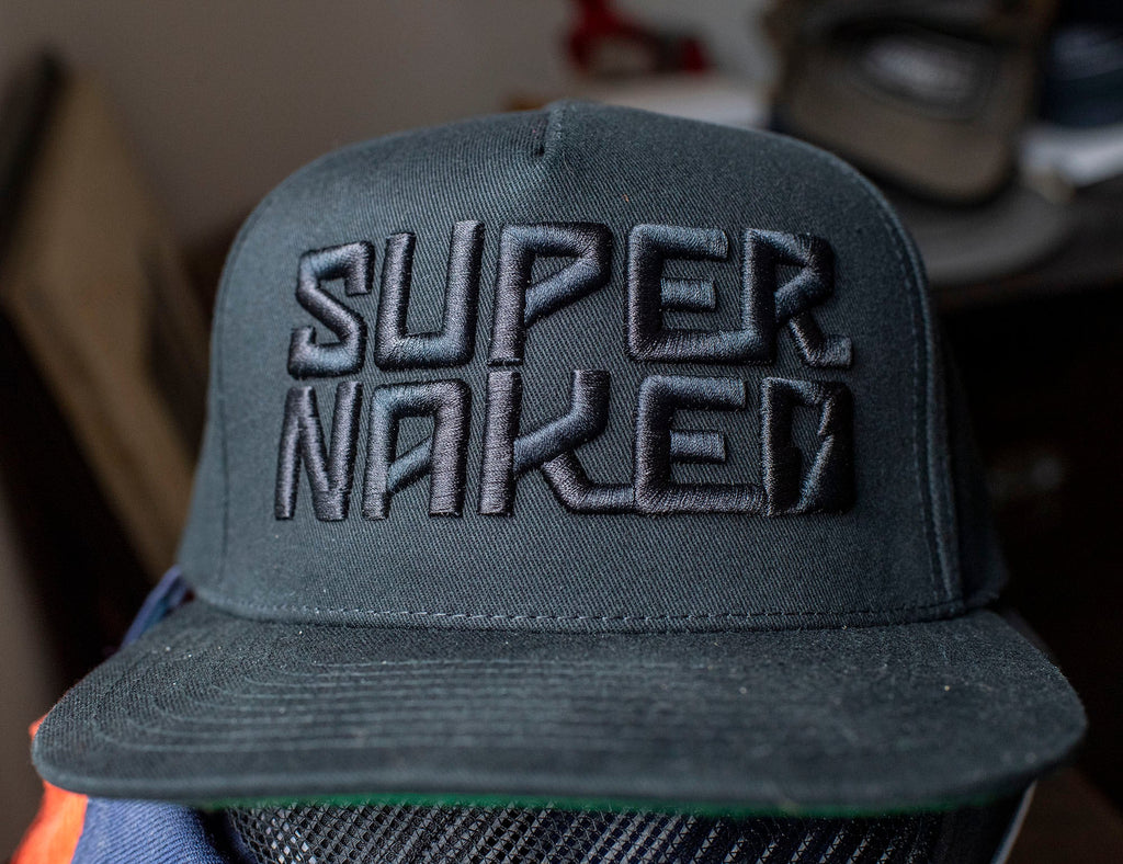 SUPERNAKED 3D Blackout Flat Bill Cap