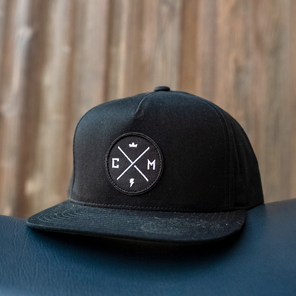Crown Moto "Legend" Black Snapback Hat