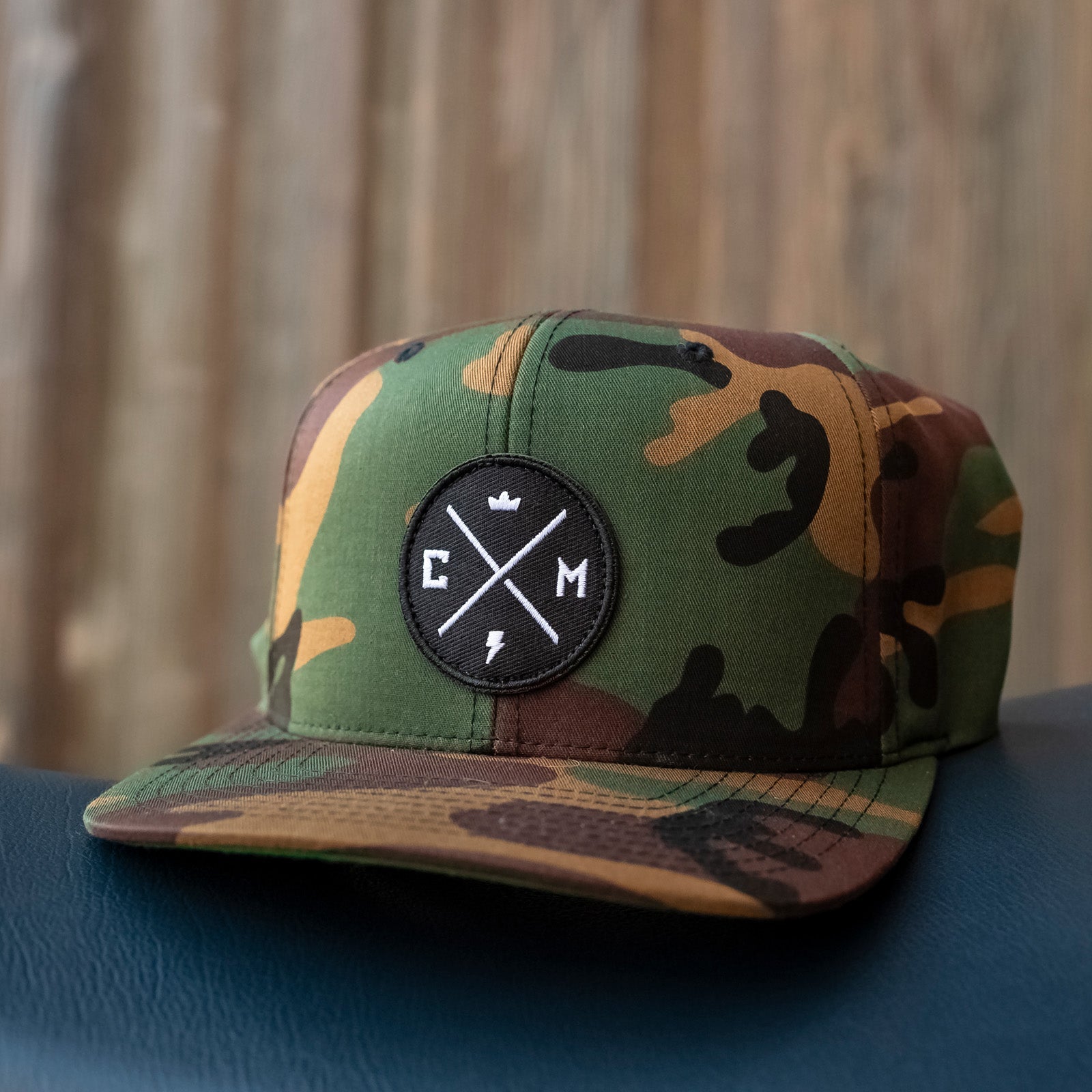 Crown Moto "Legend" Camo Snapback Hat