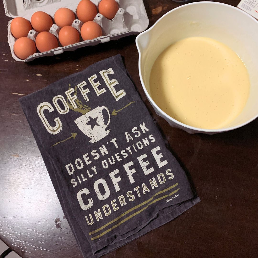 Coffee Doesn't Ask Silly Questions, Coffee Understands Dish Towel