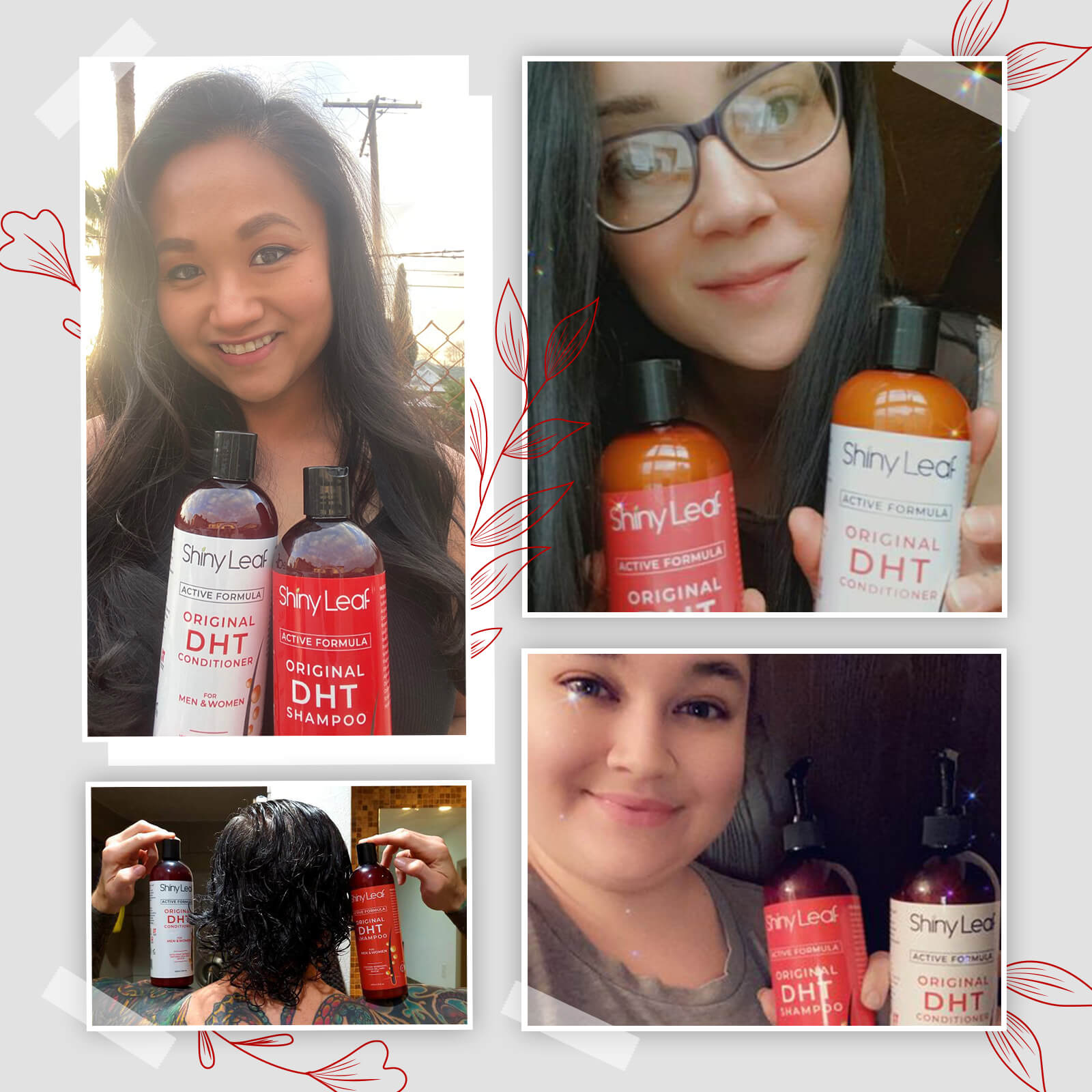 DHT Blocker Anti Hair Loss Shampoo and Conditioner set with Biotin (2 x 16 Oz)