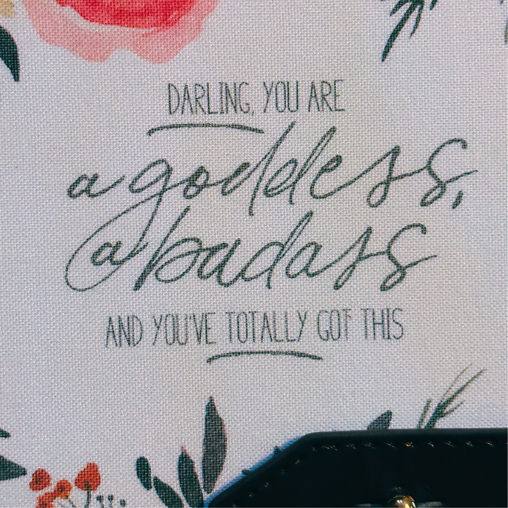 Darling You Are a Goddess Strap Journal | Inspirational Motivational Notebook
