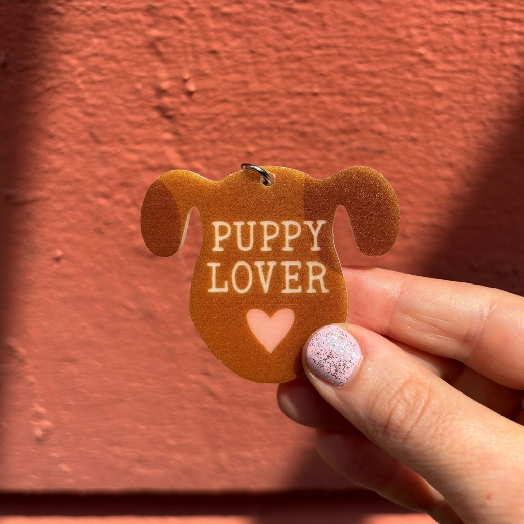 Dog-Themed Acrylic Keychains | 5 Style Options | Rescue Favorite Breed, I Woof You & Puppy Lover
