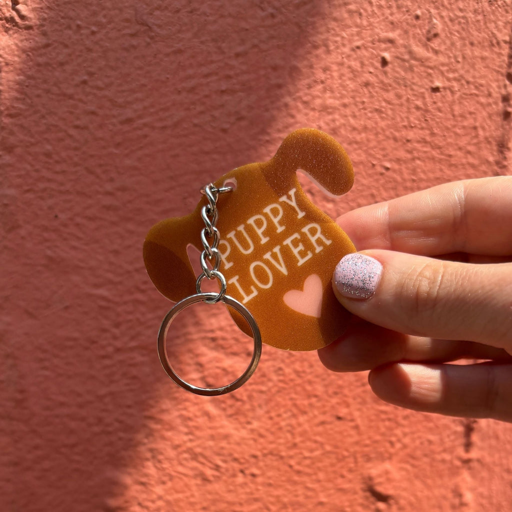 Dog-Themed Acrylic Keychains | 5 Style Options | Rescue Favorite Breed, I Woof You & Puppy Lover