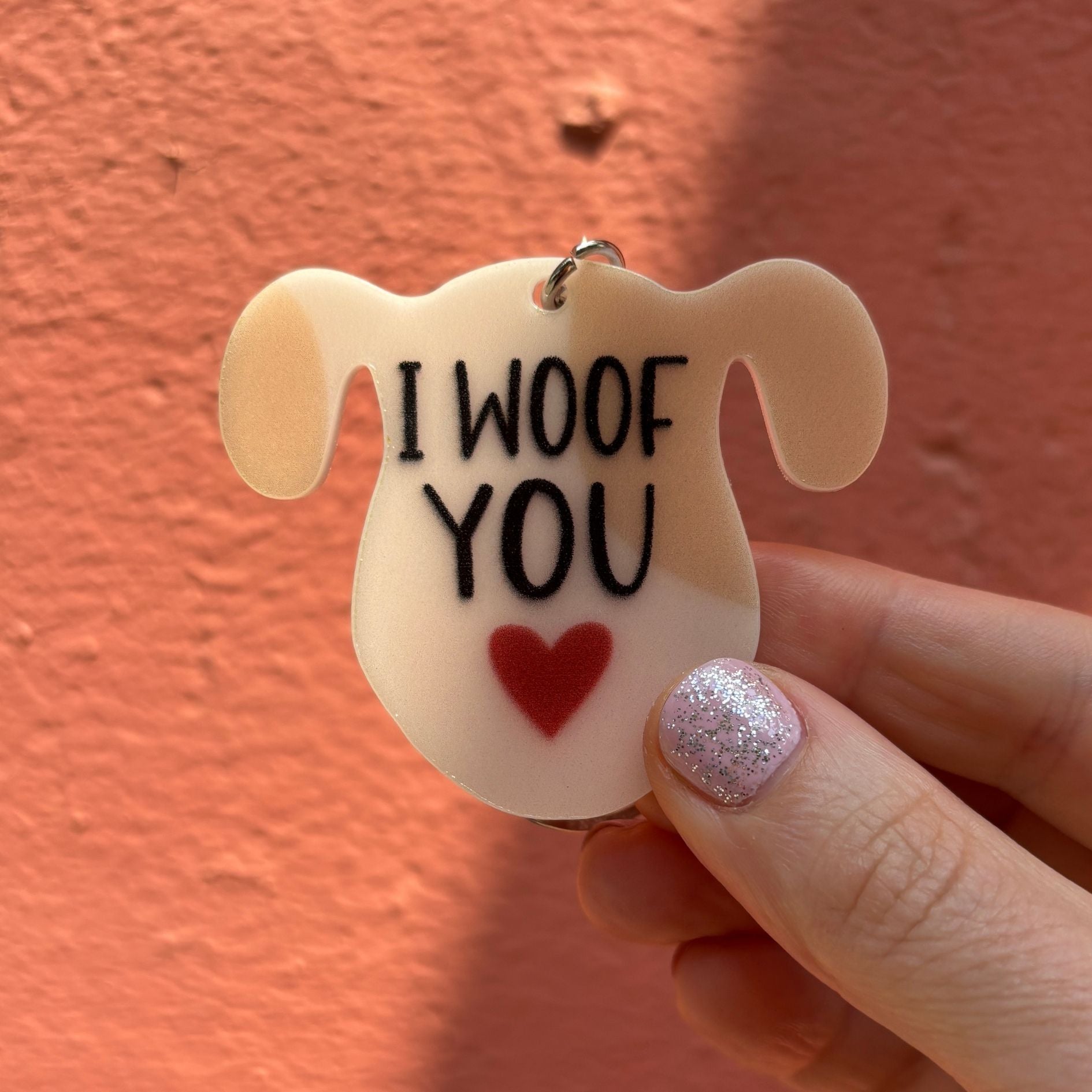 Dog-Themed Acrylic Keychains | 5 Style Options | Rescue Favorite Breed, I Woof You & Puppy Lover