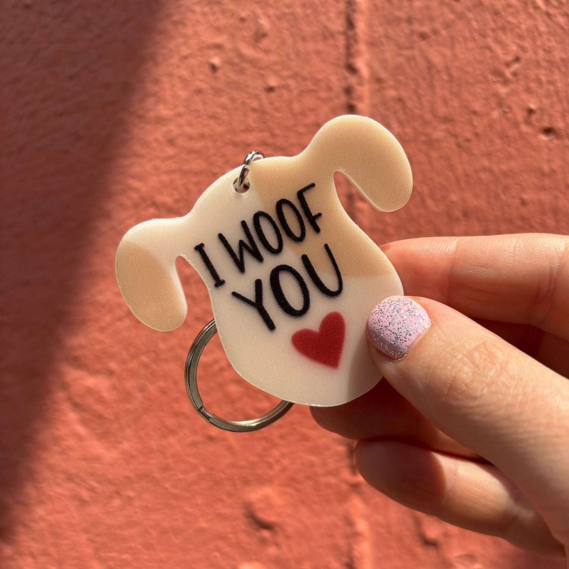 Dog-Themed Acrylic Keychains | 5 Style Options | Rescue Favorite Breed, I Woof You & Puppy Lover