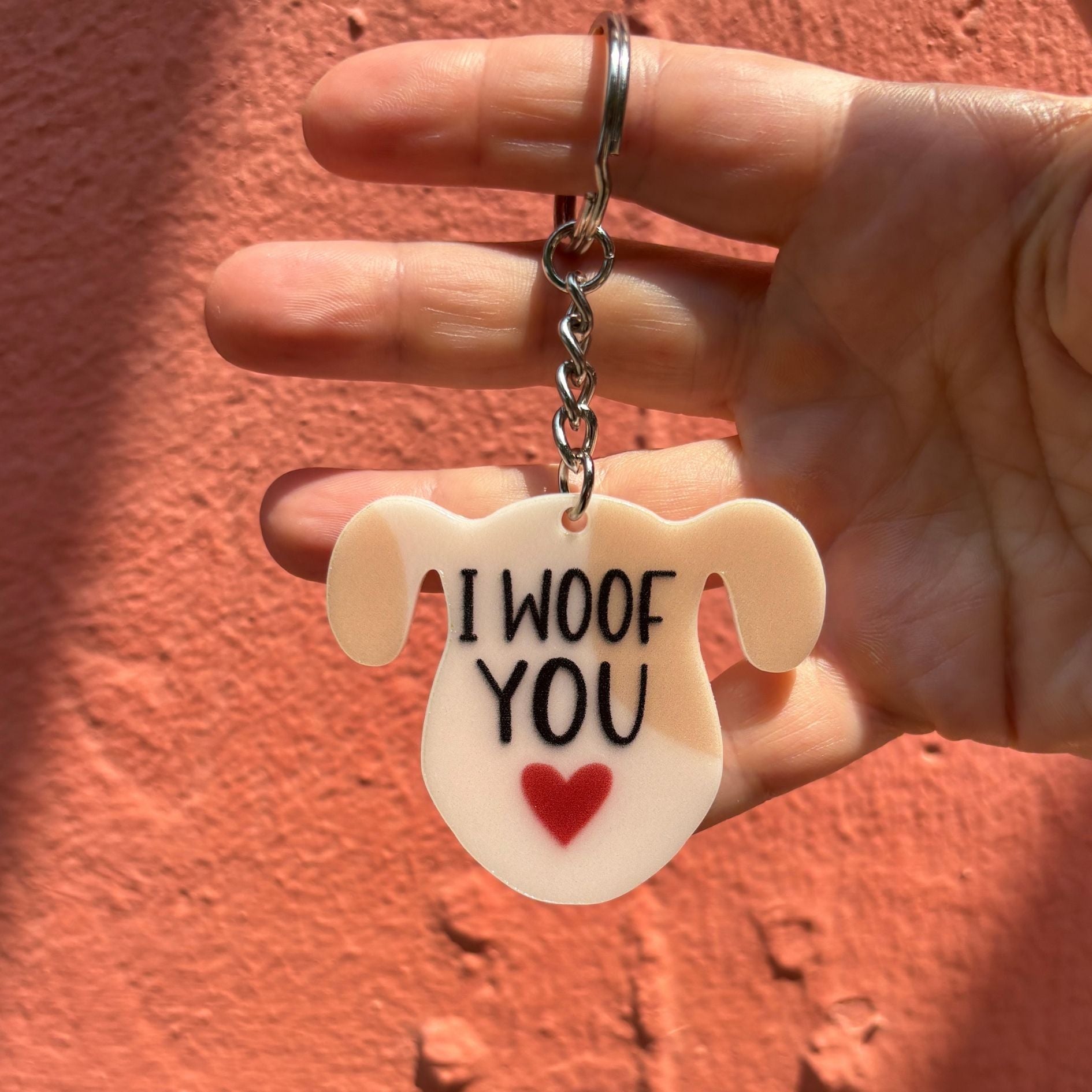 Dog-Themed Acrylic Keychains | 5 Style Options | Rescue Favorite Breed, I Woof You & Puppy Lover