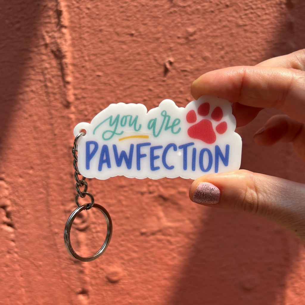 Dog-Themed Acrylic Keychains | 5 Style Options | Rescue Favorite Breed, I Woof You & Puppy Lover