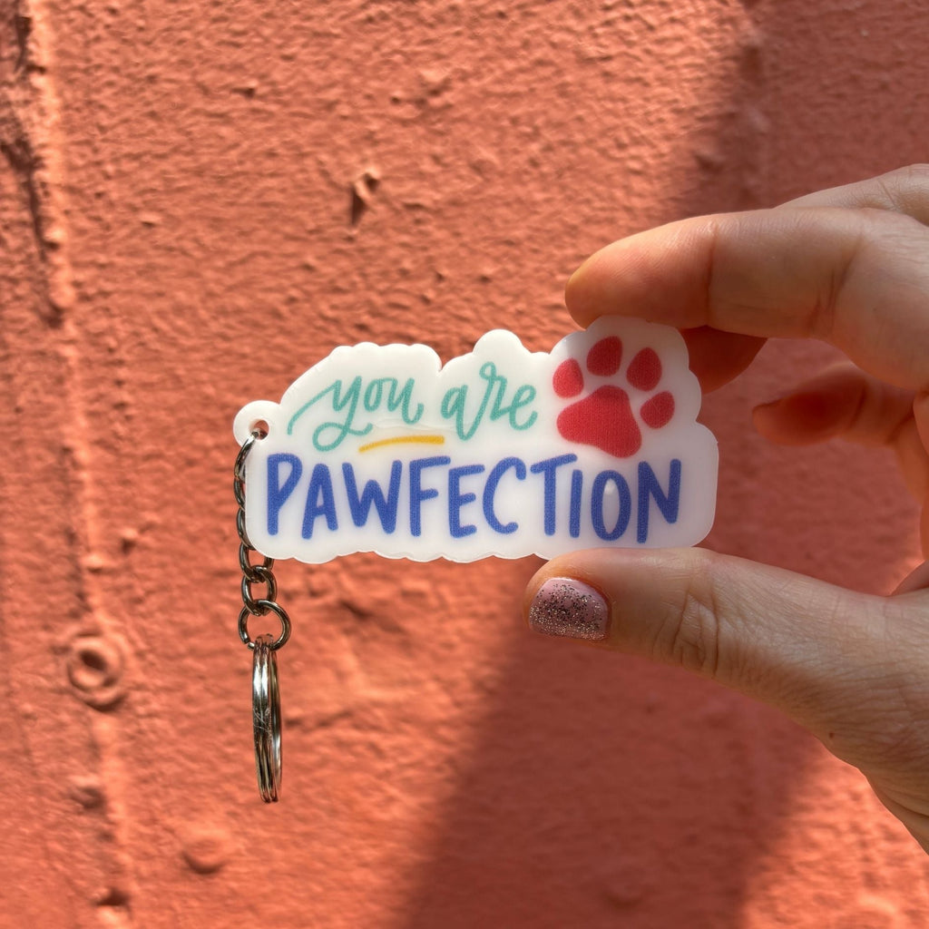Dog-Themed Acrylic Keychains | 5 Style Options | Rescue Favorite Breed, I Woof You & Puppy Lover