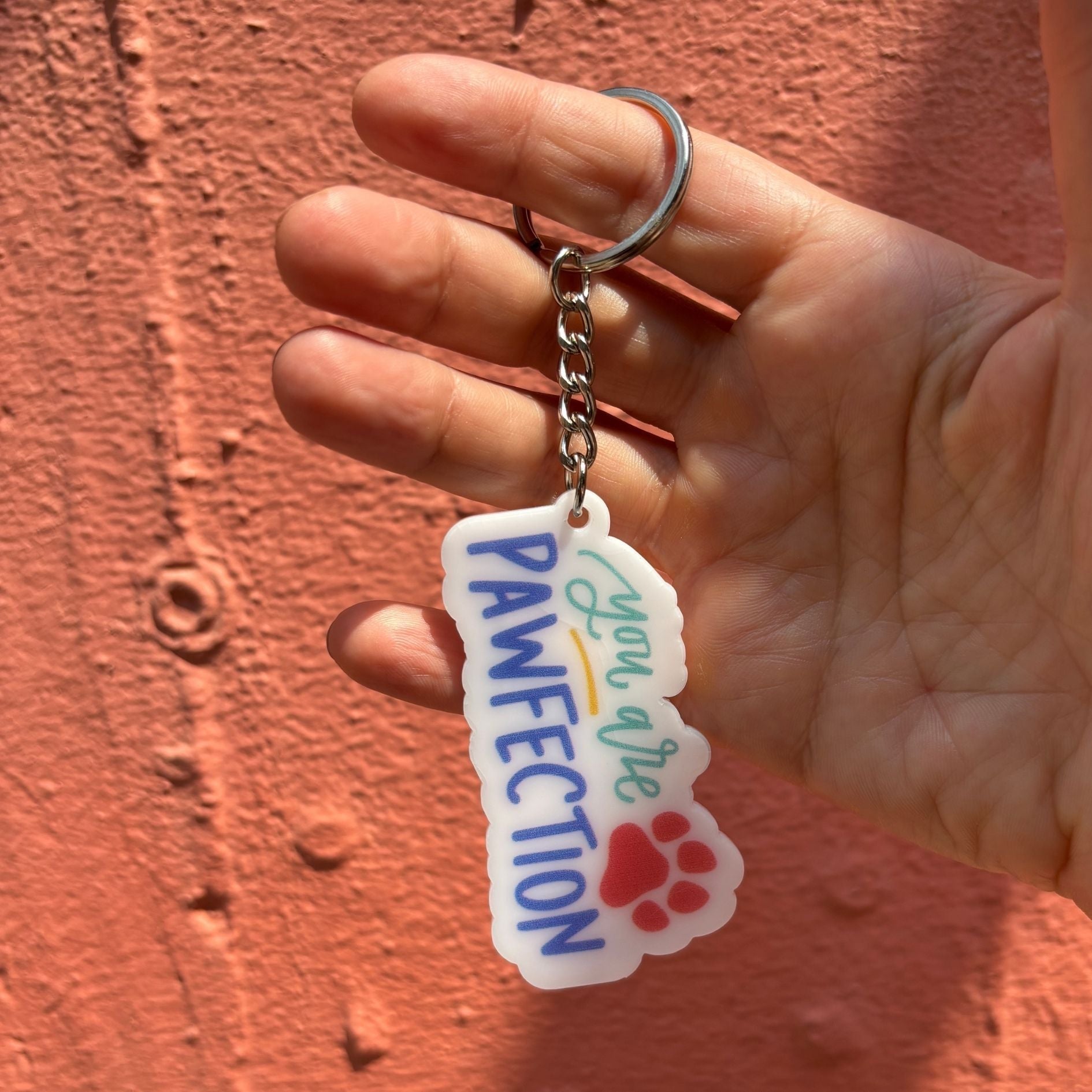 Dog-Themed Acrylic Keychains | 5 Style Options | Rescue Favorite Breed, I Woof You & Puppy Lover