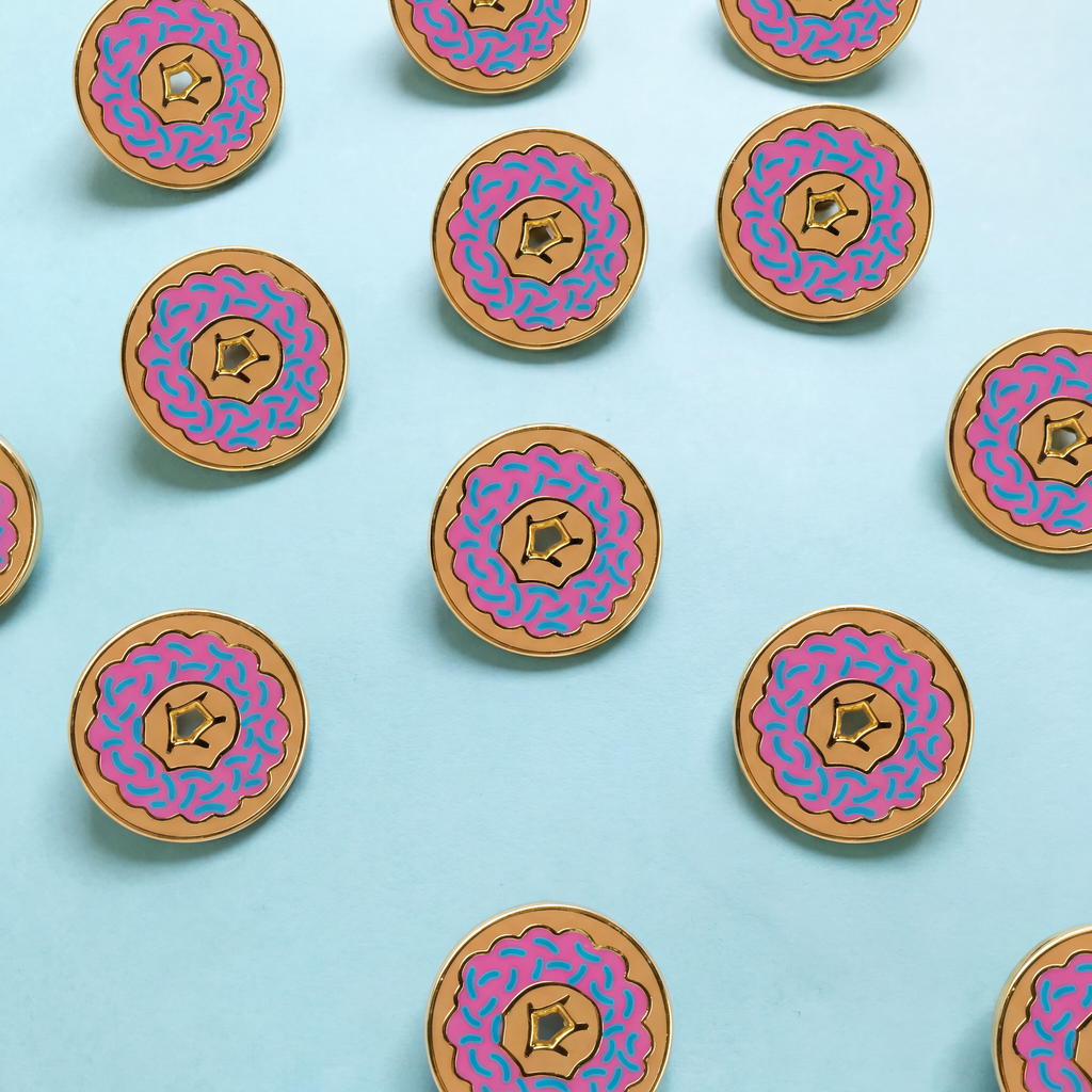 Donut Know What I Would Do Enamel Pin on Gift Card