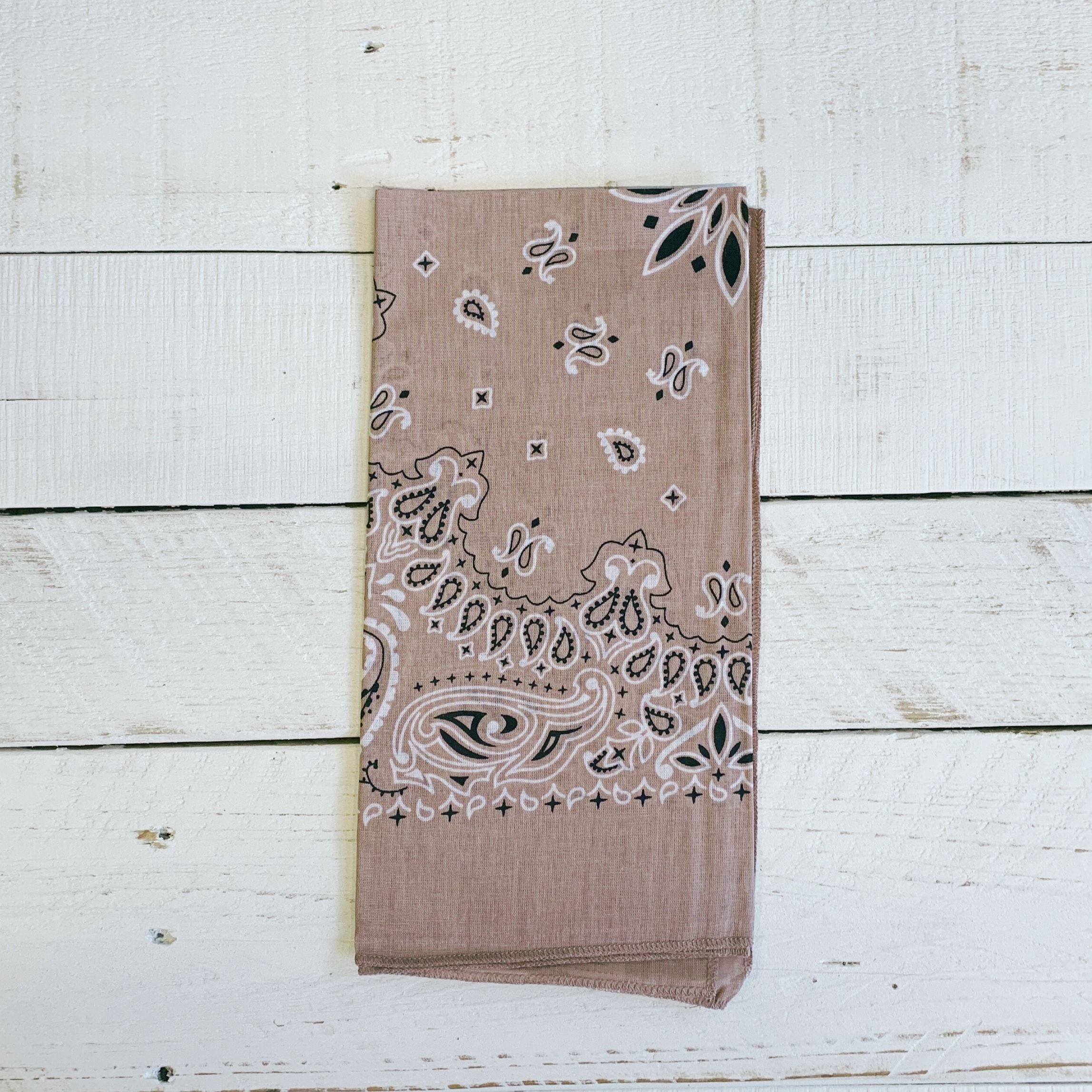Dusty Rose Muted Color Bandana | Boho Hair Scarf Headband
