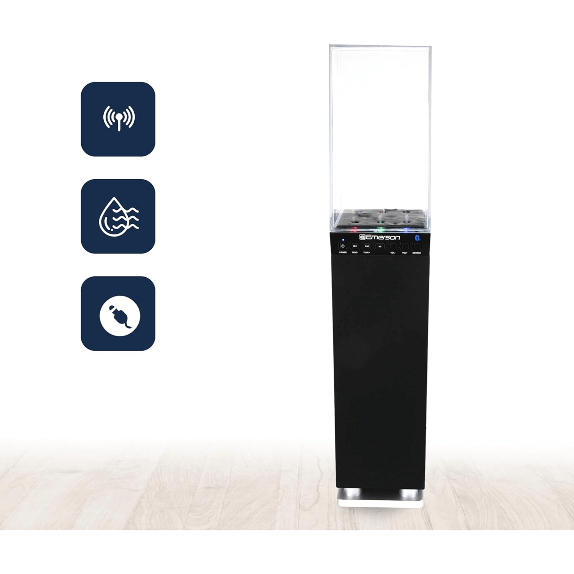 Emerson Dancing Water Light Tower Bluetooth Speaker