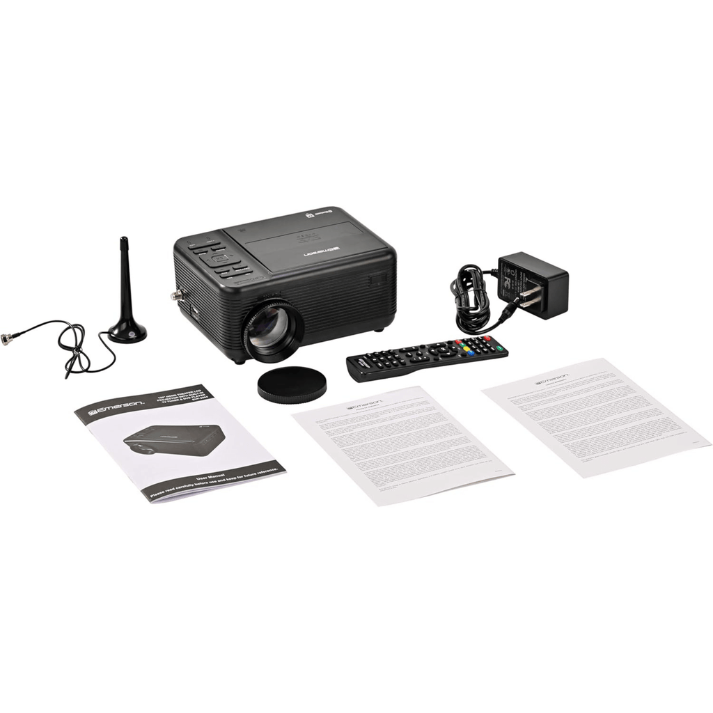 Emerson 120" Home Theater LCD Projector with Built-In TV Tuner and DVD Player