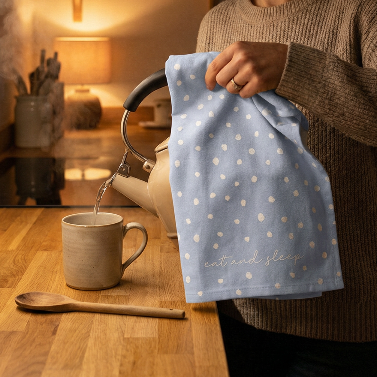 Gift Boxed Kitchen Tea Towels | 20" x 29" Plush Dish Towels Stocking Stuffer Kitchen Gift