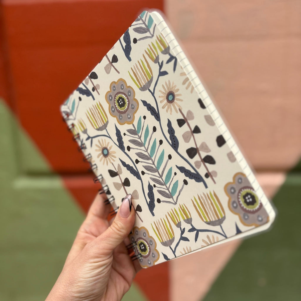 Folk Art Socks and Notebook Bundle