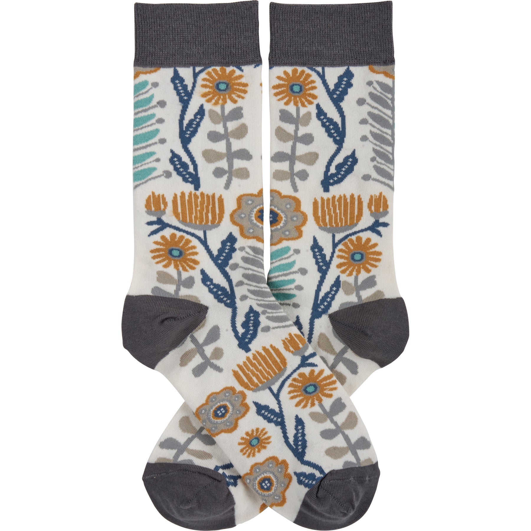 Folk Art Socks and Notebook Bundle