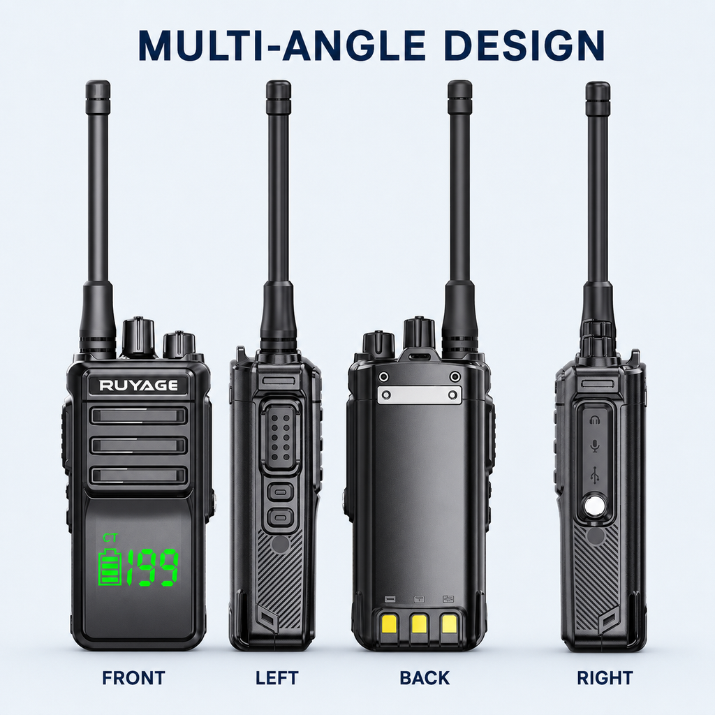 RUYAGE T30 10W IP68 Waterproof VHF/UHF Walkie Talkie