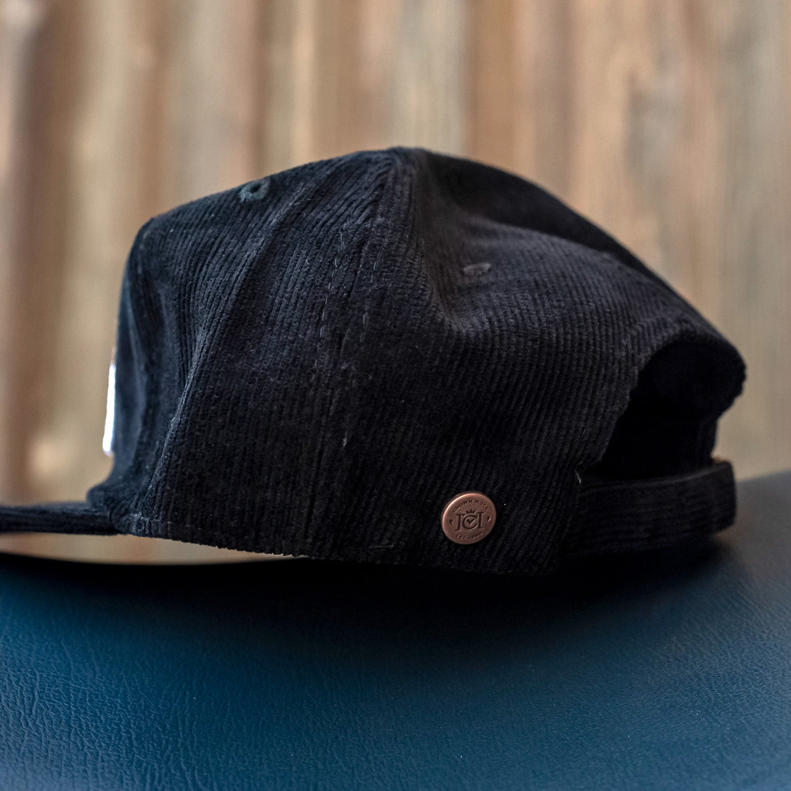 Limited Edition "Go ride a motorcycle" Black Corduroy Hat